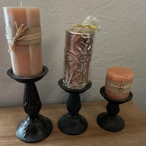 Candle holder with candles included